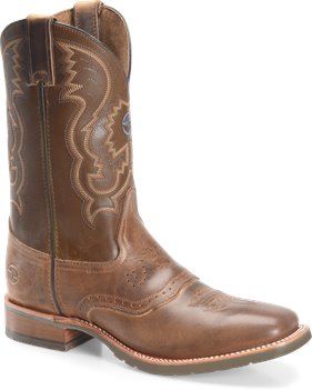 Old Town/Beige Double H Boot Noah - 11 Inch Wide Square Roper 